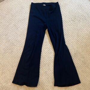 DONNI. navy ribbed kick flare - L. Worn twice.